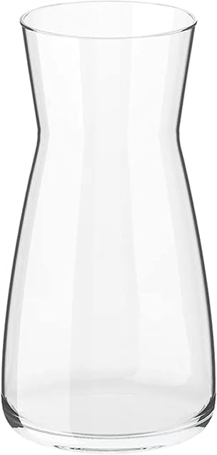 Ledoir - Vases Vase for Flowers Flower 20cm | 7.87 Inch Tall 1L Clear Glass Vase Essentials Modern Living Room Round, Flower Vase