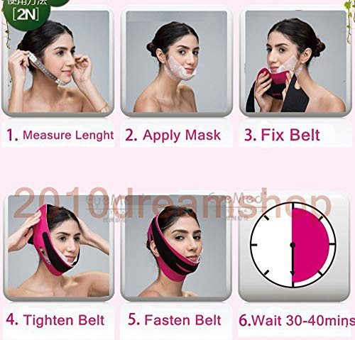Face-Firming-Mask7pcs-Face-Slimming-Cheek-Mask-Chin-Lift-up-Anti-Wrinkle-Mask-with-Bandag-Belt-Help-you-Tightening-Face-Skin-and-Adding-V-Face-Line V Line Face Firming Mask, 7pcs Face Slimming Cheek Mask, Double Chin Reducer, Chin Lift up Mask with Bandag Belt Help you Tightening Face Skin and Adding V Face Line