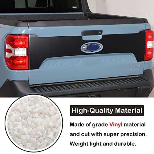 Image of Aunginsy Ford Maverick 2022-2024 Tailgate Blackout Decal, Vinyl, Black, Modern Style, Waterproof, Rectangular, Outdoor Use, Vehicle Theme, Decal