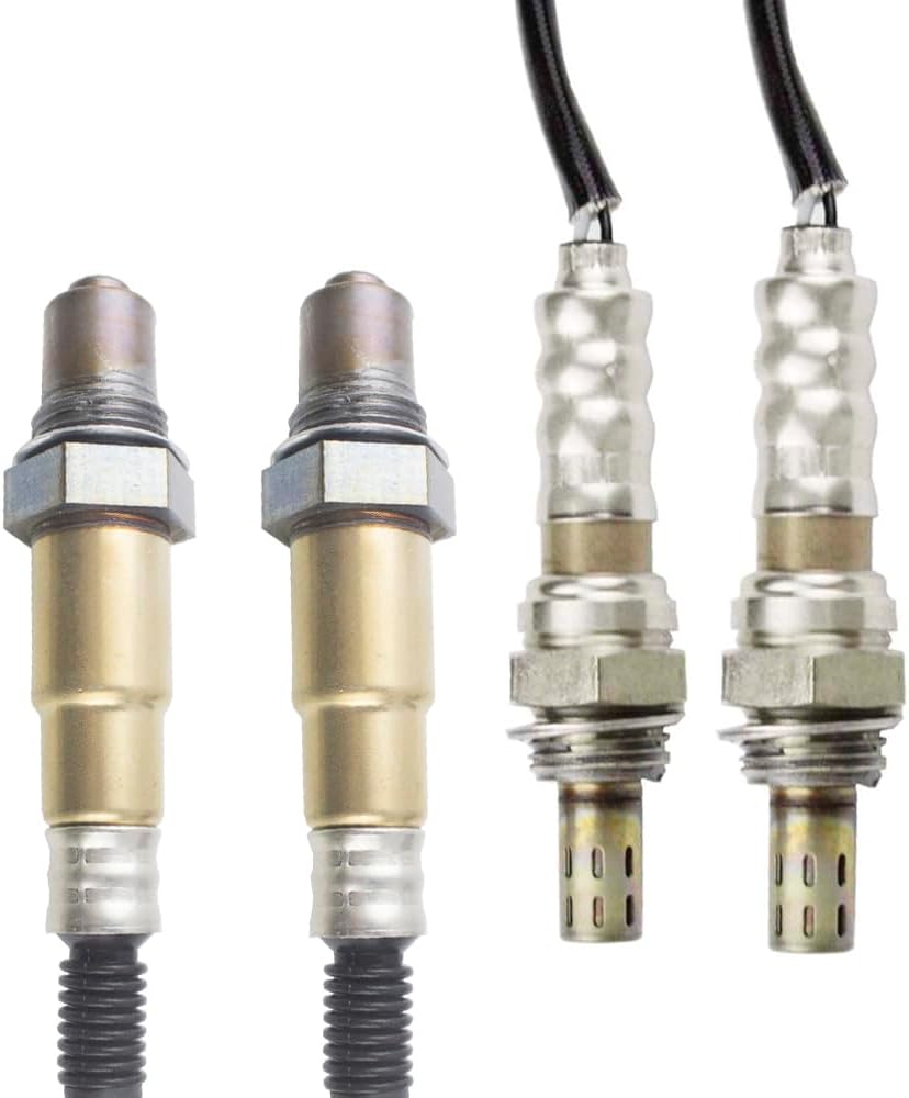 4PCS Oxygen O2 Sensor 1 & 2 for 2015 2016 2017 Ford F-150 2.7L Upstream + Downstream
