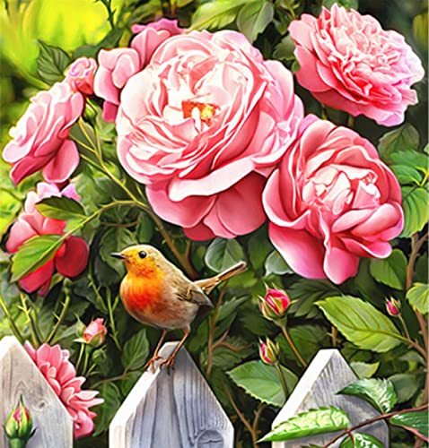 Kit broderie point de croix oiseau pour votre moment de détente créative