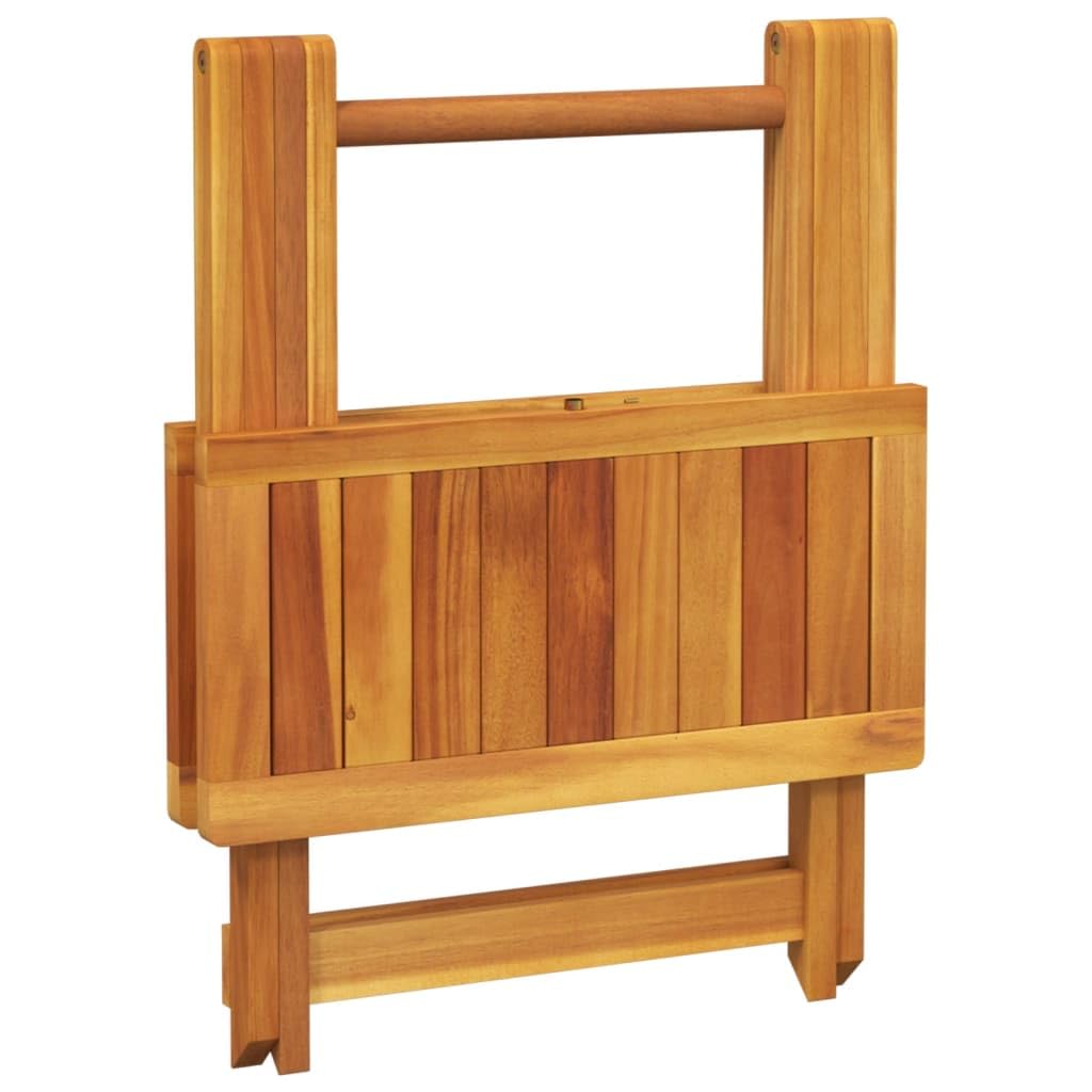 vidaXL Gartentisch, Esstisch mit Klappdesign, Holztisch für Terrasse Garten Balkon, Klapptisch Terrassentisch Gartenmöbel, Massivholz Akazie