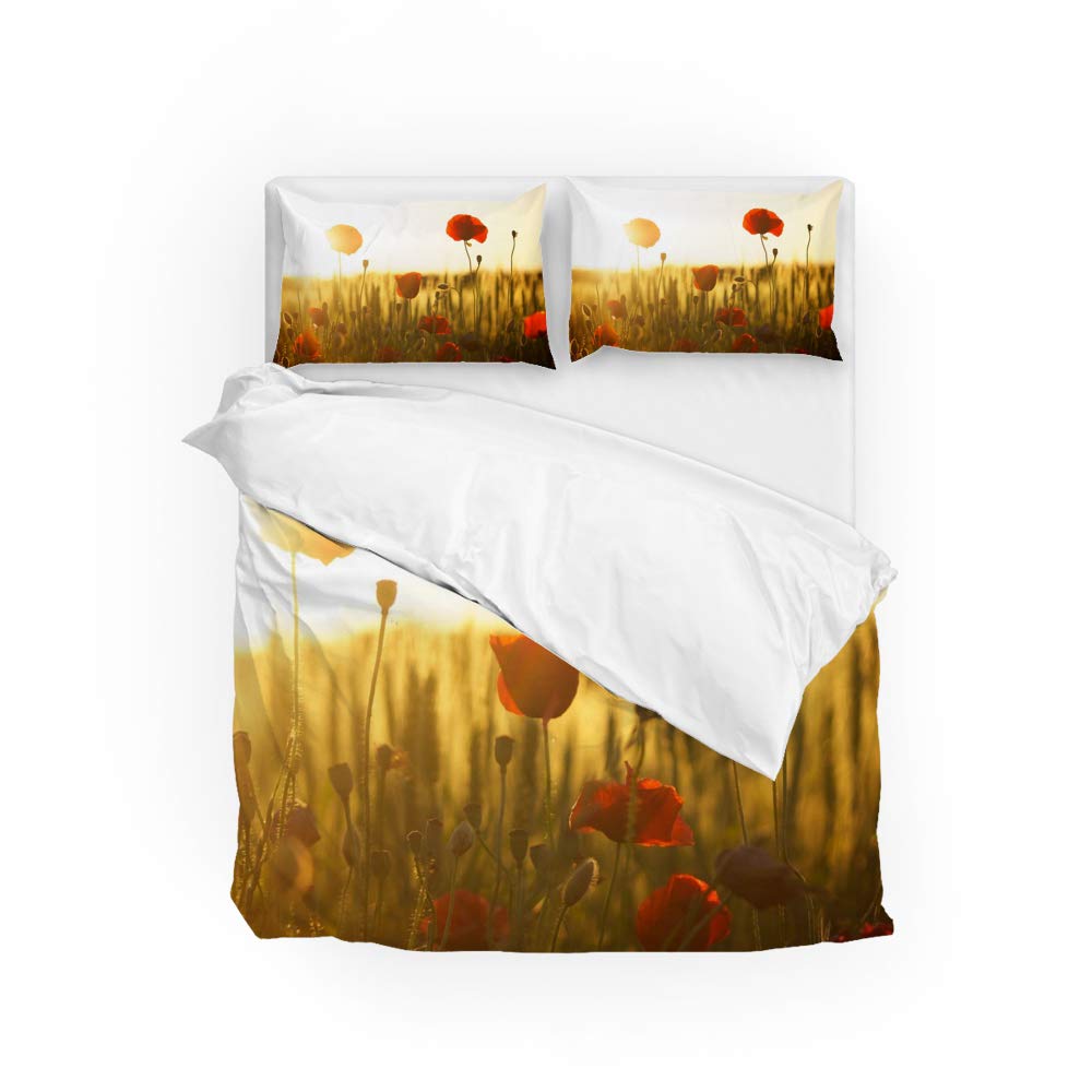Parure de lit toutes saisons coucher de soleil pour une chambre parentale moderne