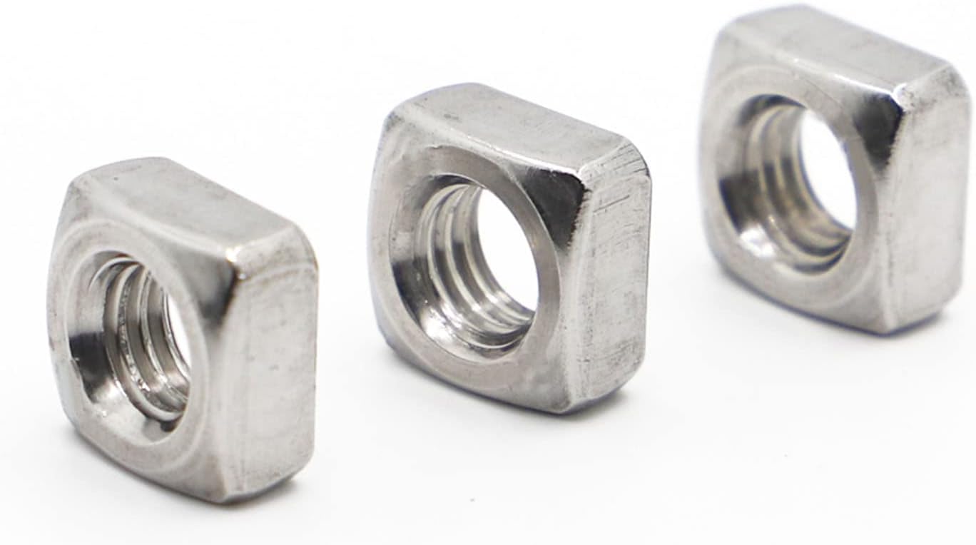 M3 M4 M5 M6 M8 M10 M12 DIN557 GB39 304 A2-70 Stainless Steel Square Nut - (Size: M8 5pcs)