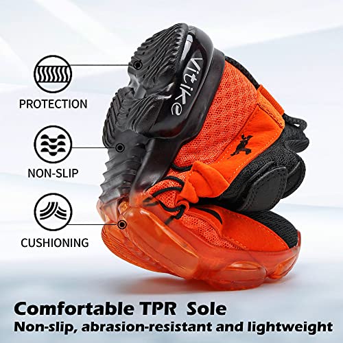 Image of VITUOFLY Boys Girls Sneakers Kids Mesh Lightweight Running Tennis Shoes