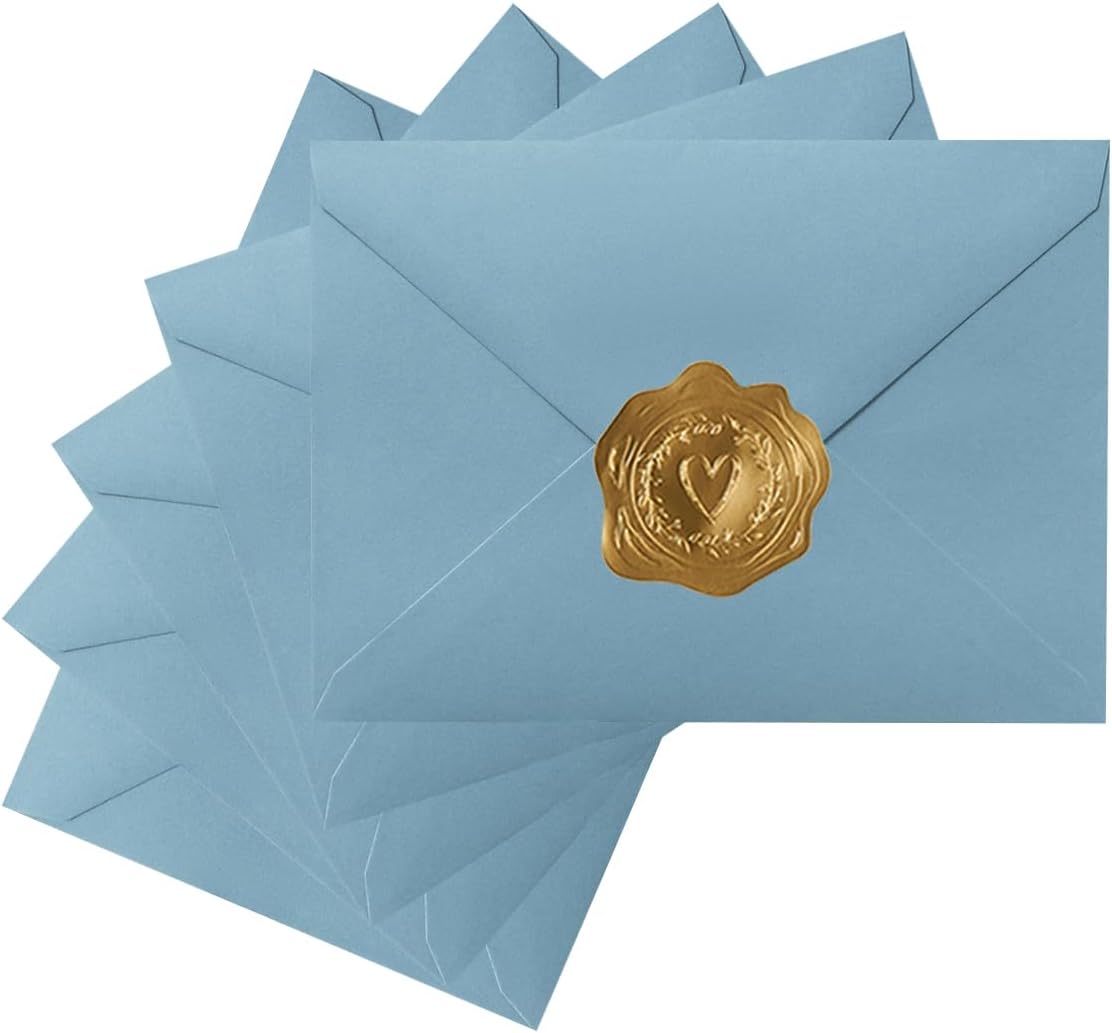 50 Pieces Pink Invitation Envelopes 5x7, Pink Pretty