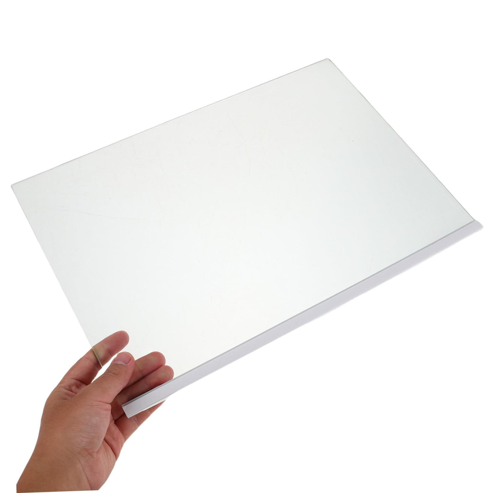 Estante de repuesto para refrigerador y congelador de vidrio templado 16'' x 11'' con bordes pulidos, diseño envolvente para organización y limpieza sencilla