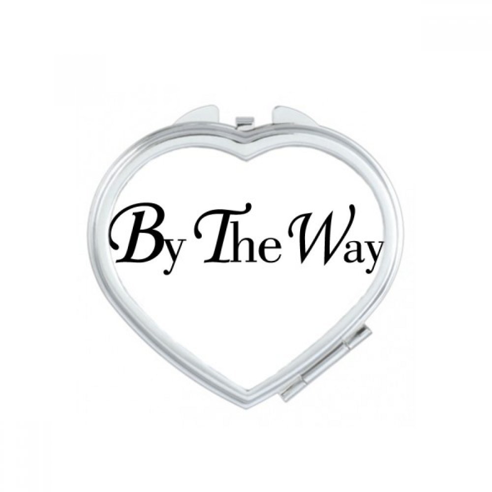 Miroir portable mignon ABC Coeur petit miroir de main de maquillage