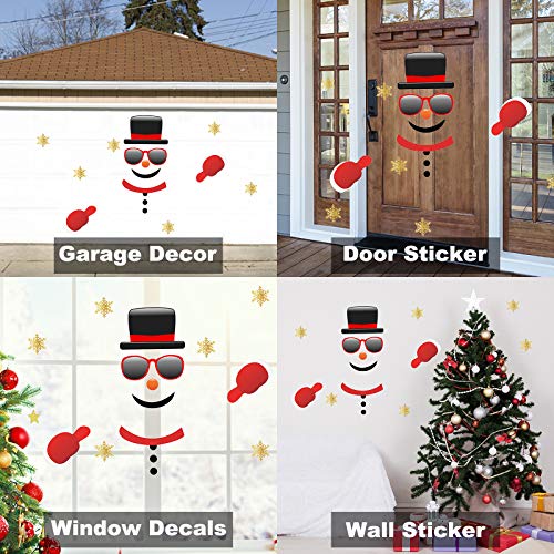 Rtudan Christmas Snowman Garage Door DecorationsChristmas Outdoor