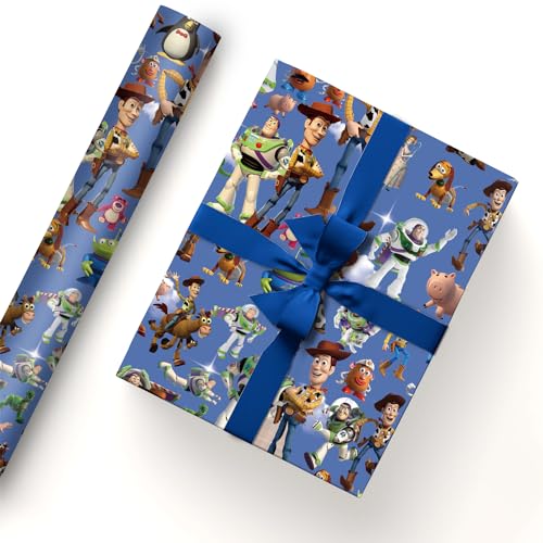 EYQQM Pack of 5 Gift Wrapping Paper 20 x 30 Kraft Paper Quality Wrapping Paper Sheets Pack for Kids Birthday Party Storage Festive Decoration (Blue Sky)