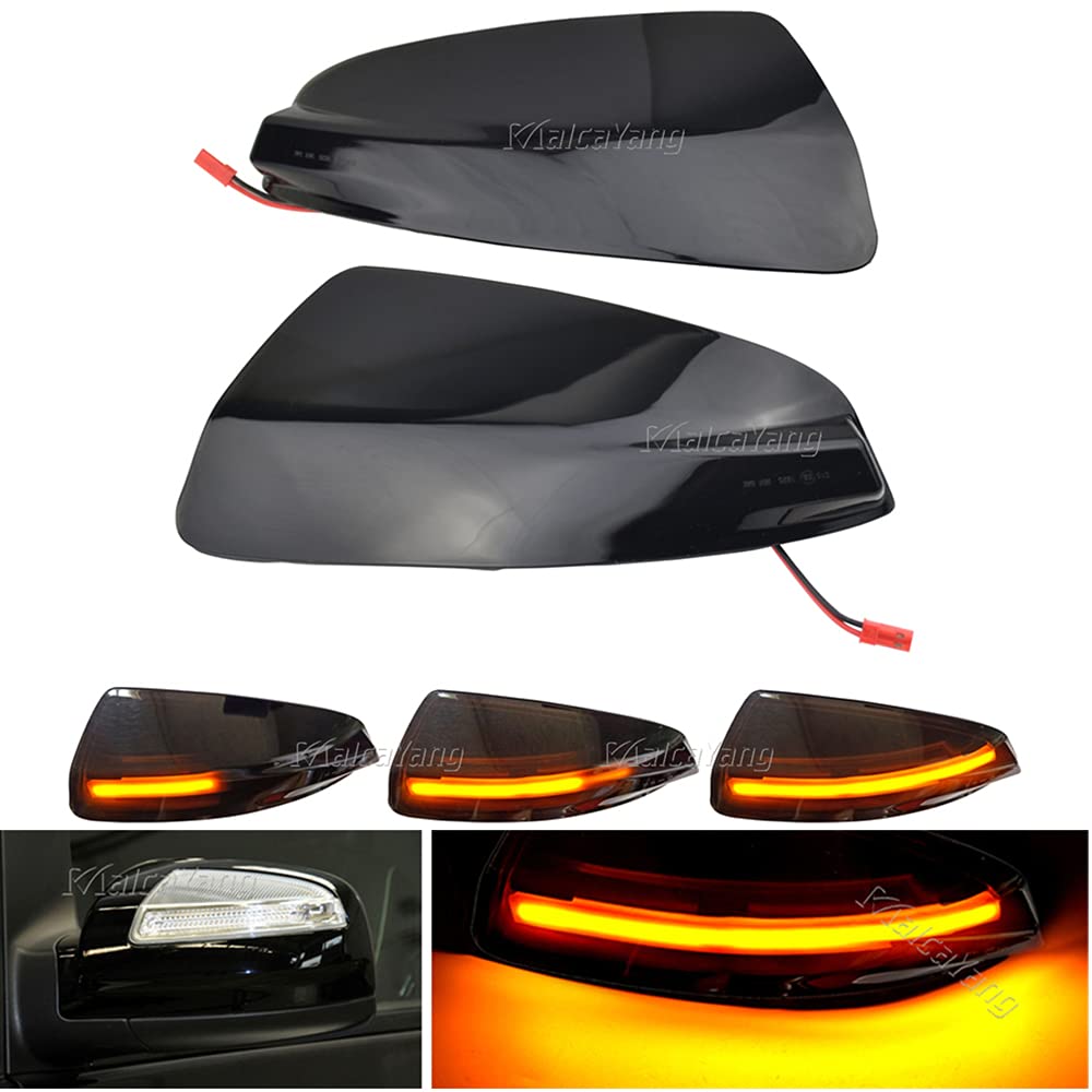 dinamiche indicatori di direzione una coppia specchio luci led per Classe C W204 S204 C300 C350 C63 Viano W639 Vito Bus W639