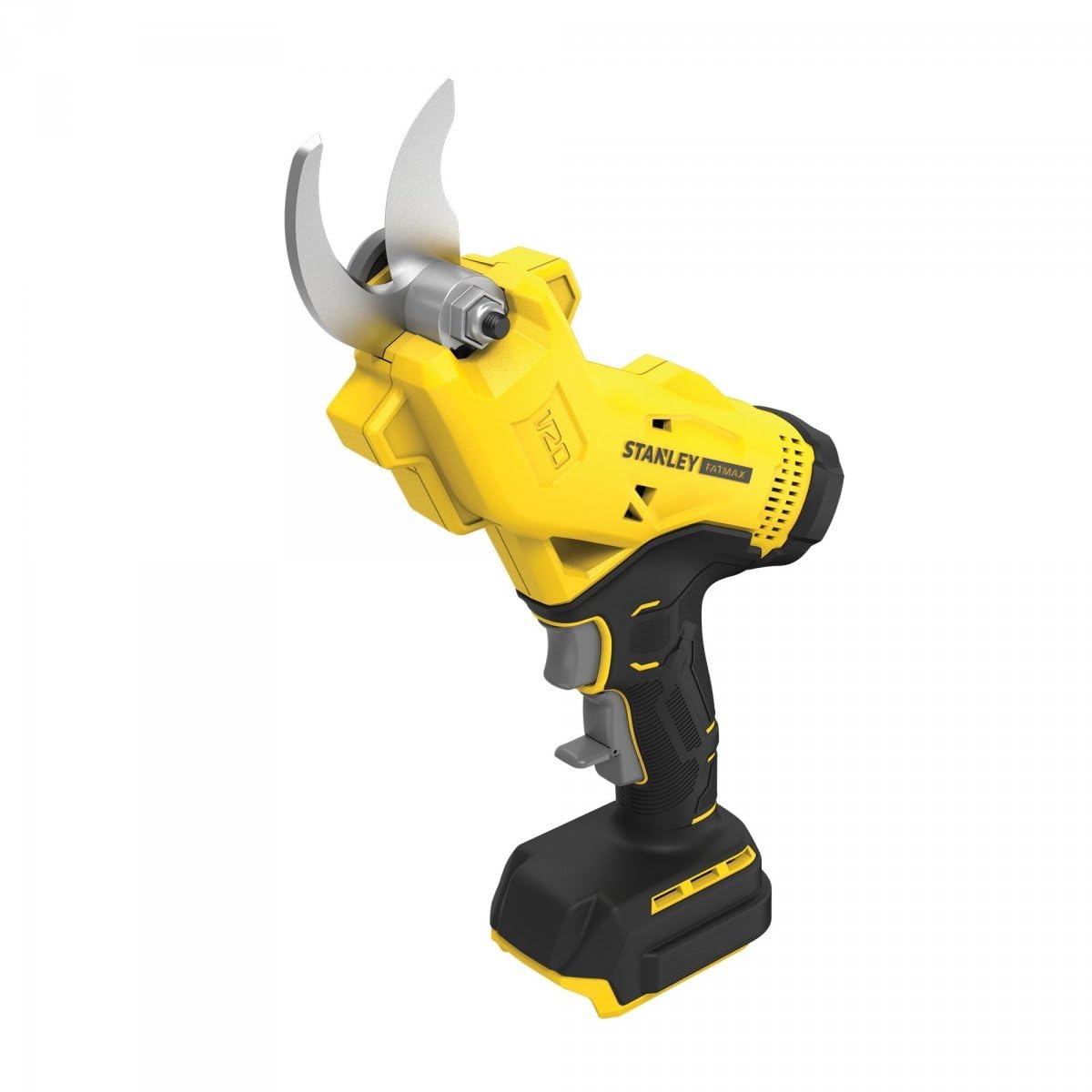 STANLEY FATMAX V20 SFMCPP32B-​XJ Sécateur Électrique 18V, Capacité de Coupe 32 mm, Lame dAcier Inoxydable Enclume, Jaune, Moderne, Ambidextre