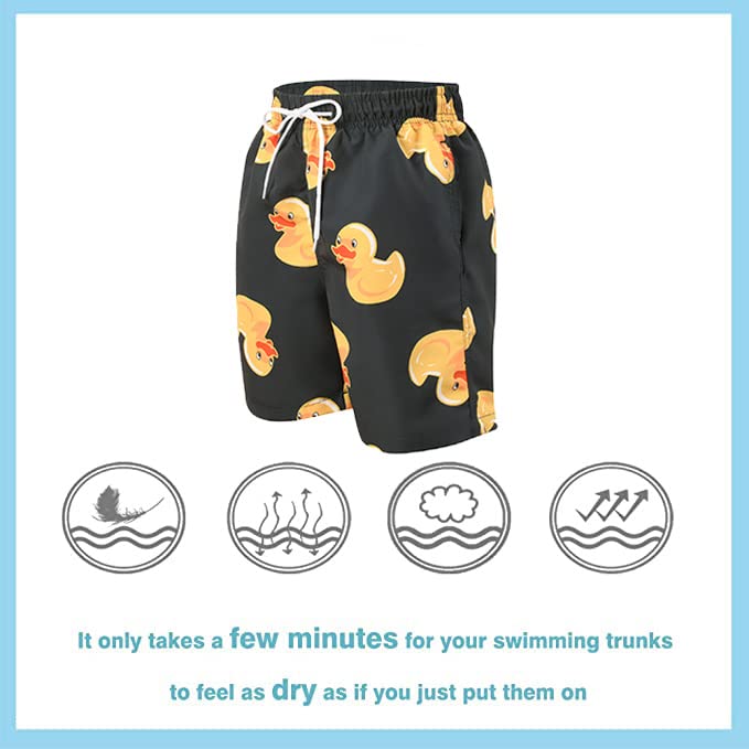 SNOW DREAMS Boys Swim Trunks Quick Dry Swim Shorts Lightweight Bathing Suits Side Pocket3