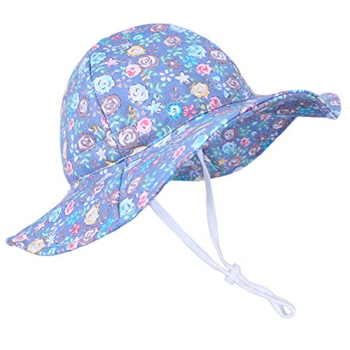 Baby Sun Hat Toddler Girls Boy Hats Wide Brim Upf 50+ Sun Protection Cartoon Infant Summer Beach Bucket Caps 4-8 Years #TOP3