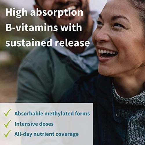 Super B-Complex – Methylated Sustained Release B Complex & Vitamin C, Folate & Methylcobalamin, Vegan, 360 Tablets (6x60) - Thumbnail 2