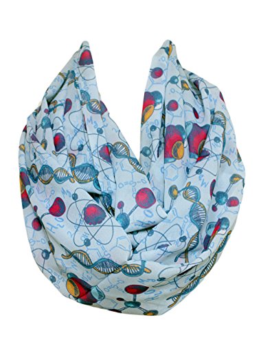 Etwoa Molecule DNA Atom Infinity Scarf Circle Scarf Laboratory Loop Scarf3