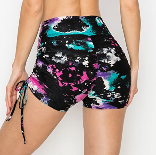 Image of ALWAYS Faux Leather Shorts - High Waist Active Stretch Yoga Short Pants for Women
