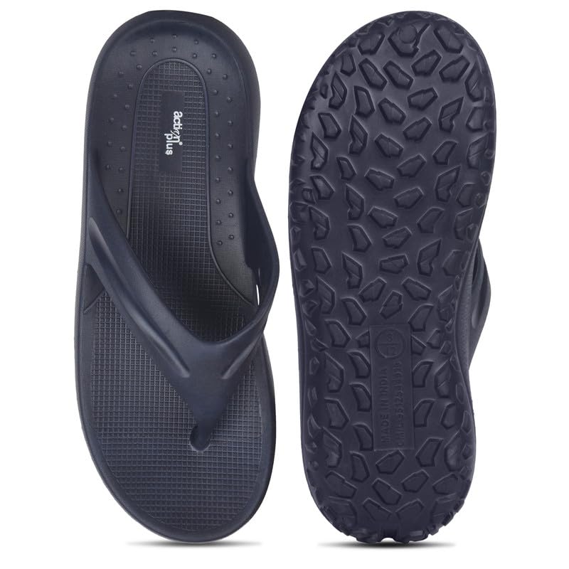 Image of ACTION Extra Soft Men's PILO Comfort Slippers | Lightweight & Anti-Skid Flip Flops with Cushioned Footbed | Waterproof Slippers for Men & Boys