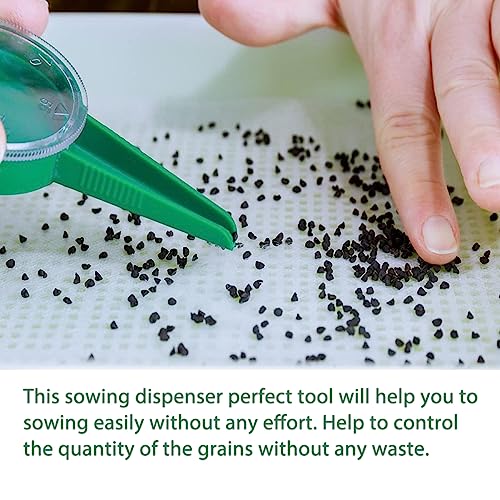 Conjunto Eficiente De Mini Dispensadores De Sementes, Perfeito Para Plantio De Cenoura, Alface, Gram