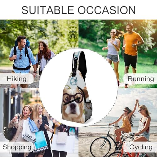 Mochila tipo sling deportiva casual unisex blanca miniatura 6