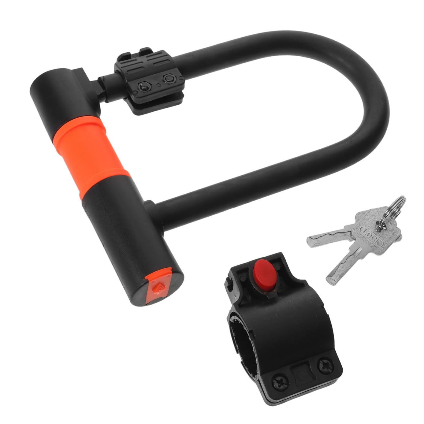 Lucchetto Antifurto a U per Bicicletta e Scooter, Nero