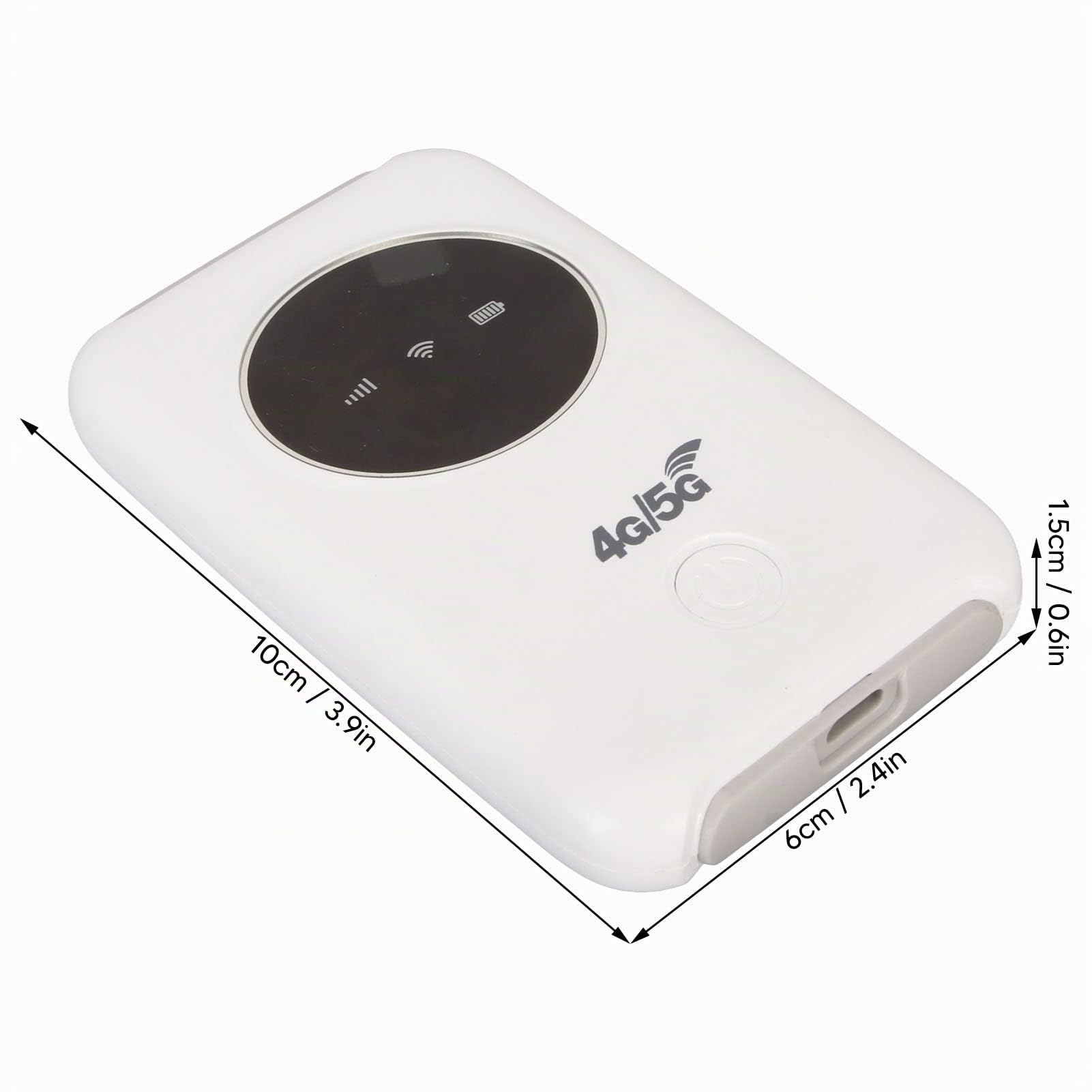 Jectse 4G LTE Modem WiFi USB, Portable Router Sbloccato With SIM Card Slot, 300 Mbps 10 Devices Mini Hotspot Mobile Integrato 3200MAh