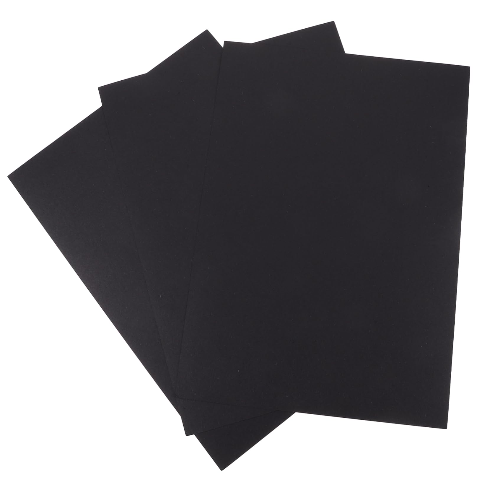 100 Fogli di Carta Decorativa Nera per Origami, Fogli di Carta di Riso per Decoupage e Materiali per Fai da Te, Facili da Usare in Aula