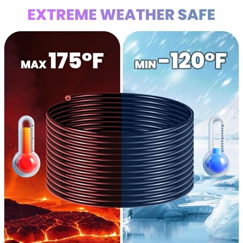 1/2 inch irrigation tubing,100Ft Weighted Pond Aerator Hose Kit, 170° to -115° PVC drip hose,flexible garden hose for Pond, Garden, Water Feature, Aquaculture, Fish Tank, Yard