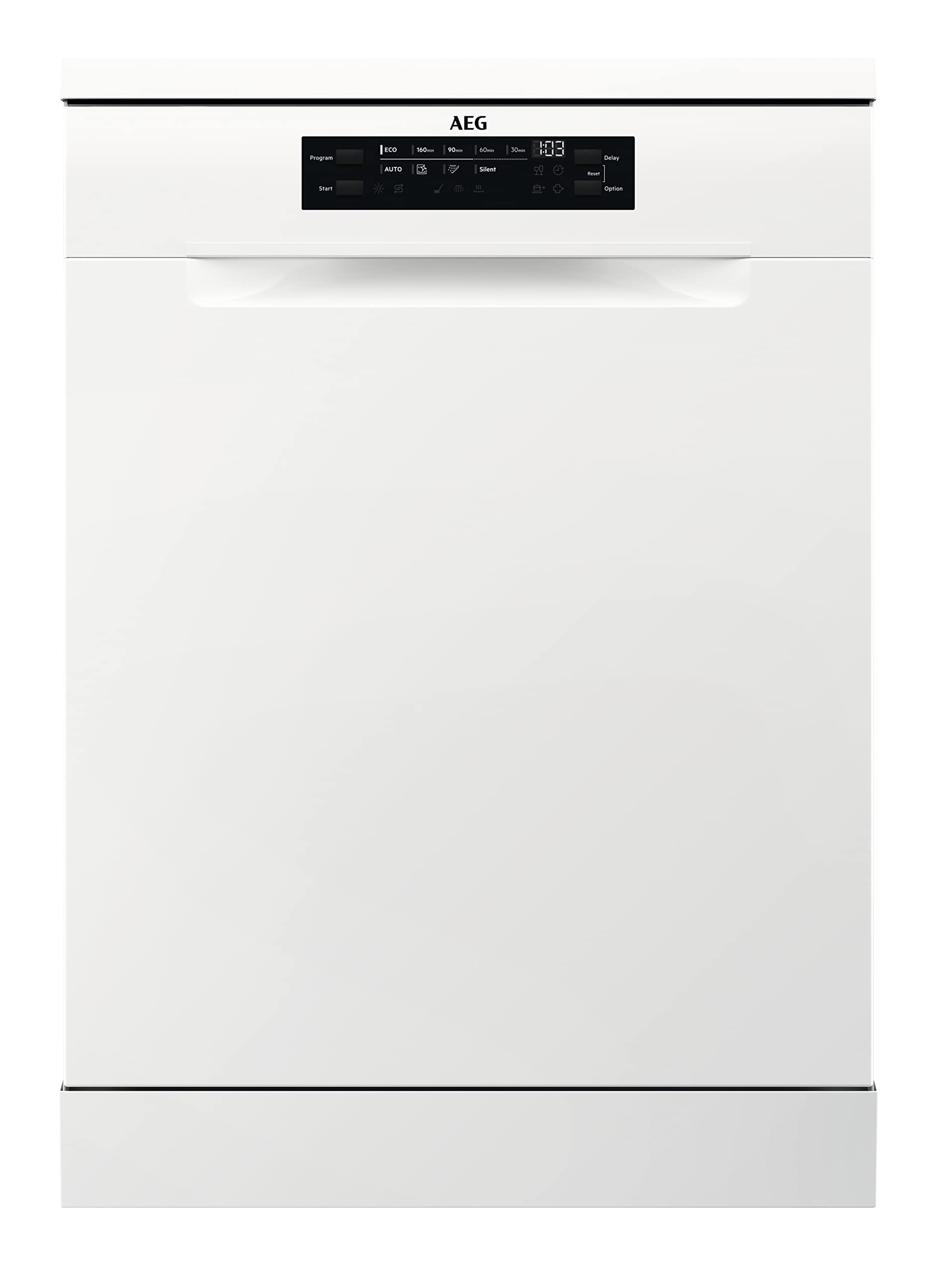AEG 7000 Series Freestanding Dishwasher, FFB73727PW, GlassCare SatelliteClean, Dishwasher, 60 cm, 15 place settings, AirDry, Energy Class D, White