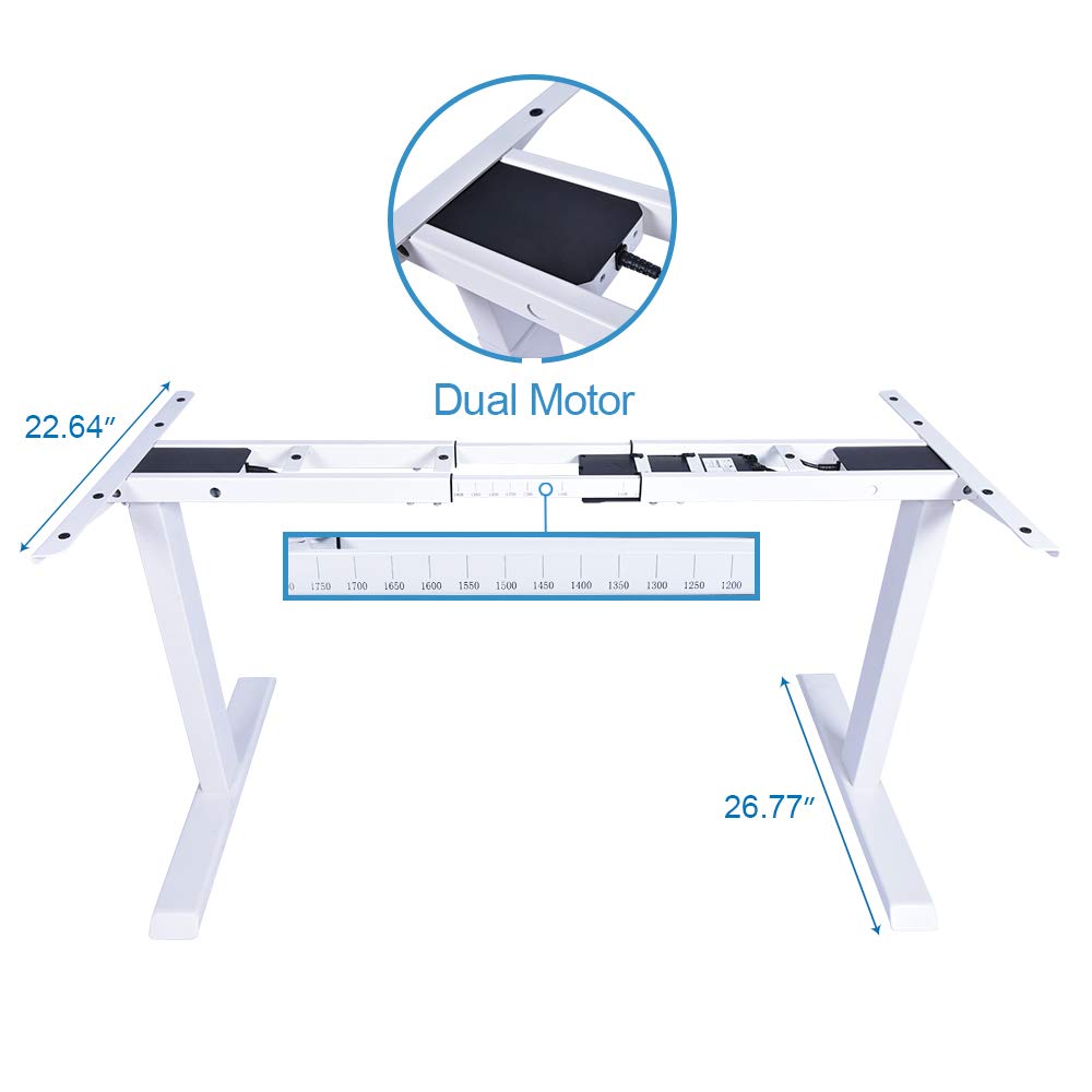 Buy Fromann Electric Stand up Desk Frame Workstation Dual Motor