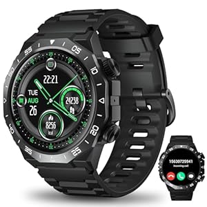 Smartwatch Herren Damen, 1,39″ Touch Fitnessuhr mit Bluetooth Anruf AI Assistentin, 112+ Sportmodi Fitness Tracker SpO2 Pulsuhr Schlafmonitor Schrittzähle,IP68 Wasserdicht Sport Uhr für Android iOS