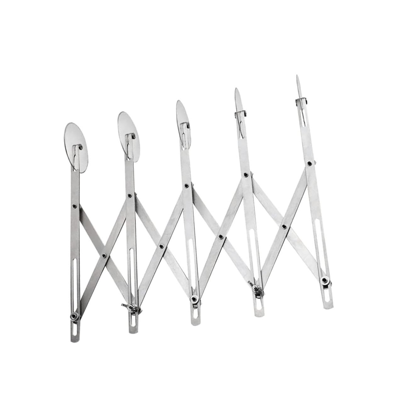 NOLITOY Coupe-pizza pour Découpe Précise en Acier Inoxydable avec 5 Roules Ajustables Outil de Pâtisserie Pratique et Moderne, Facile à Utiliser Ranger