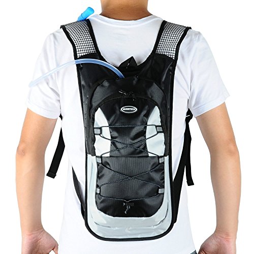 Image of Monvecle Hydration Pack Water Rucksack Backpack Bladder Bag Cycling Bicycle Bike /Hiking Climbing Pouch + 2L Hydration Bladder