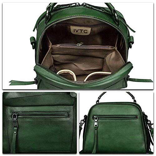 Image of Genuine Leather Purses and Handbags for Women Shoulder Bag Vintage Handmade Real Leather Crossbody Satchel Purse with Strap