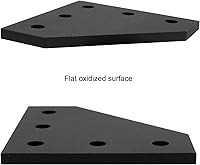 Vista 5 de 10 Conjuntos de Conector de Esquina de Extrusión de Aluminio 2020 Serie 20 Placa de Unión de Ranura en T y V Hardware Conector en L con Tuercas en T