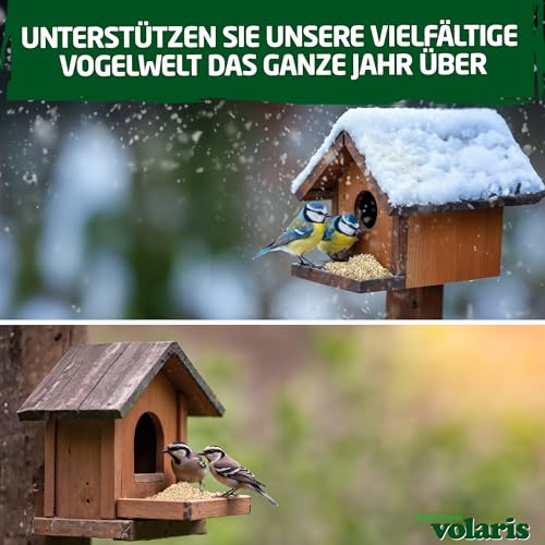 Eggersmann volaris Gehackte Erdnüsse Vogelfutter 2,5kg – Vogelfutter Erdnüsse für Wildvögel Energie- & proteinreich – Gehackte Erdnusskerne frisch & naturbelassen – Hochwertiges Wildvogelfutter