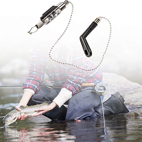Alarme de pesca, pesca ao ar livre, aço inoxidável, alarme de mordida, indicador de sinal, ferrament