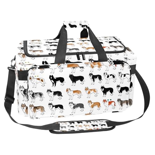 Sac de sport 30L alpaga et cactus multicolore pour fitness et voyage d'organisation