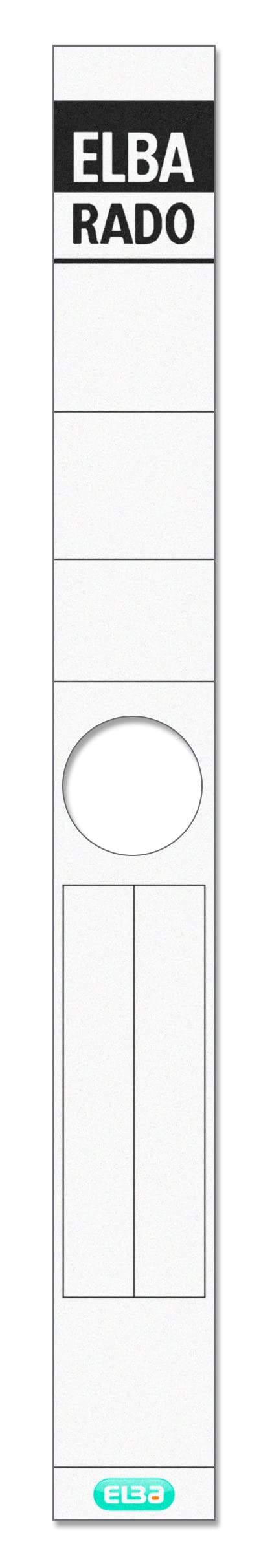 Elba Rdo 100420959 Suspension File Spine Label Long Self-Adhesive for Rdo 81414 Suspension Files Narrow Bag of 10 White Rado Suspension File Spine Label, Long White