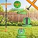 KESSER® Unkrautstecher mit Stiel | Unkrautentferner mit T-Griff & Fußpedal | Gartenwerkzeug effizientes Entfernen von Unkraut 3 Stahlzähne & Sprungfeder | Wurzelentferner mit Handschuhe & Schutzkappe