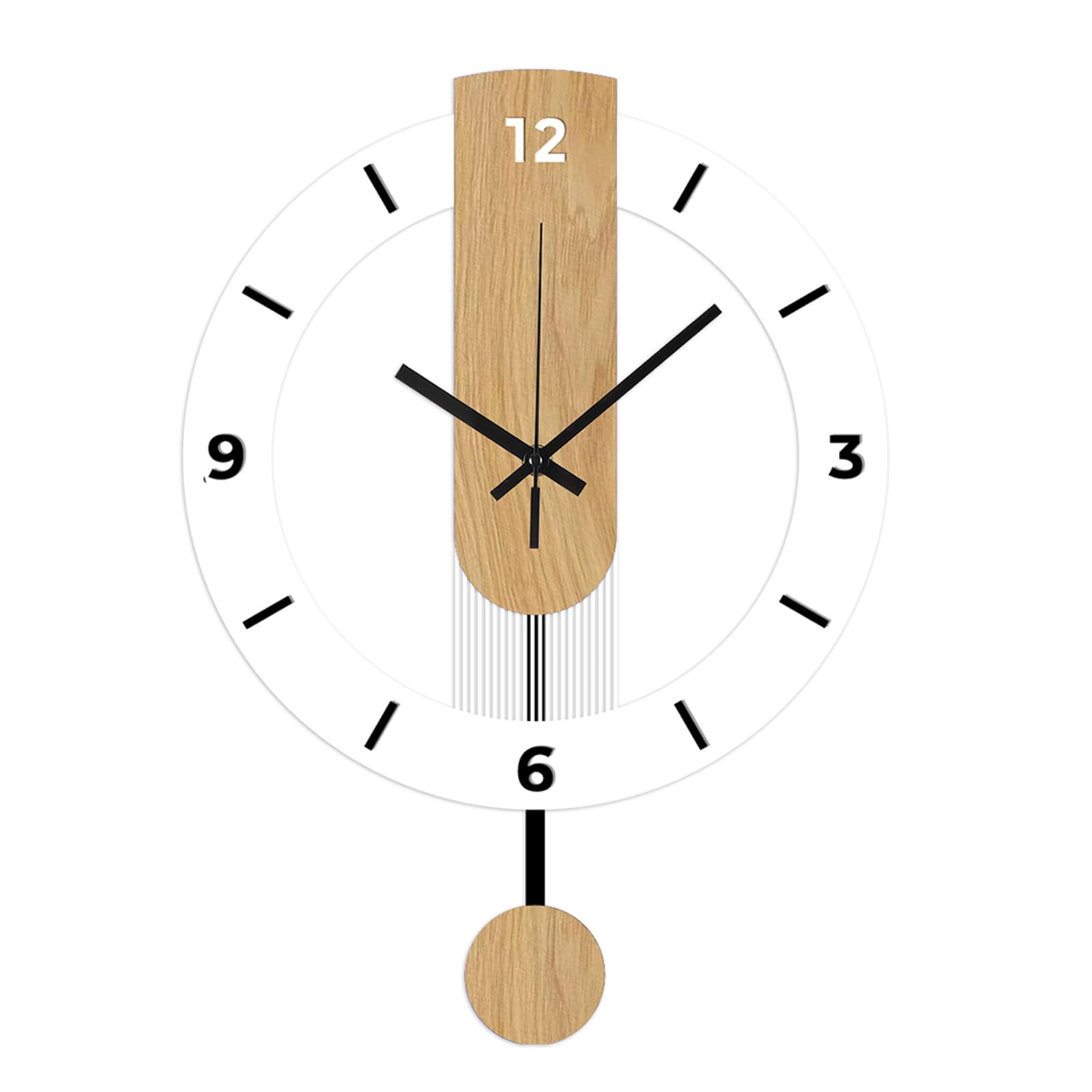 Horloge murale silencieuse pour un salon moderne sans tic-tac