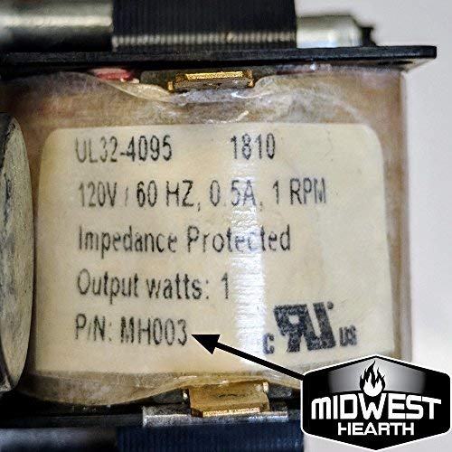 Midwest Hearth Replacement Pellet Stove Auger Motor 1-Rpm - Fits Multiple Stove Brands And Models #TOP4