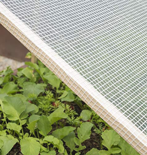 Windhager Gitterfolie Gewächshausfolie Abdeckung Gartenmöbel, Transparent, 100 g/m², 3 x 2 m