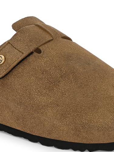 Image of EL PASO Men Olive Faux Leather Casual Slip On Sandals EPSJ1661 P