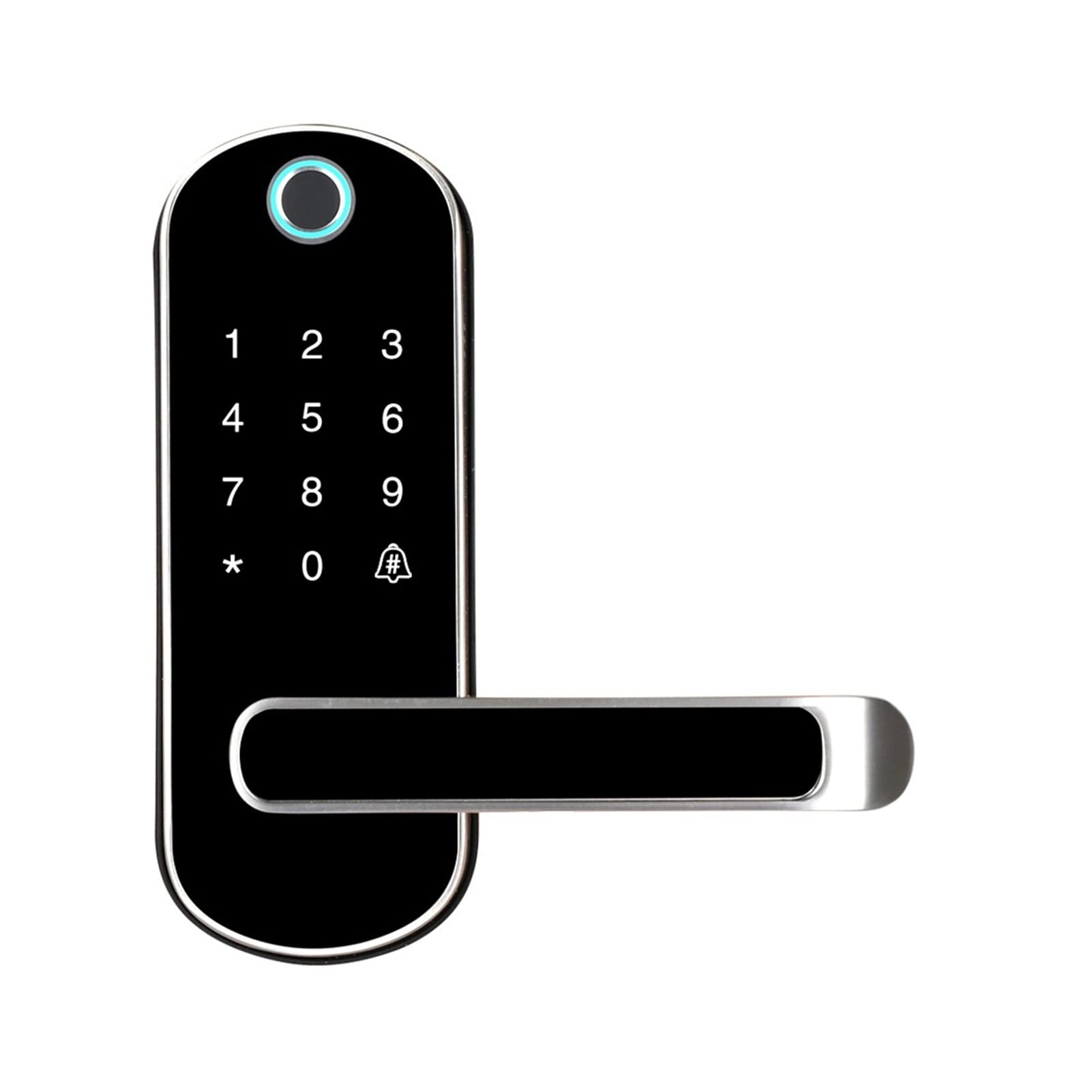 VChics Serrure de porte intelligente, Approprient digitale Smart Lock, WiFi Applotant Bouton étanche Pinype Pinypad Serrure de porte électronique, verrouillage la télécommande biométrique