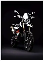 Placa Decorativa Moto Big Trail Ilustração Decoração Poster Quarto Sala