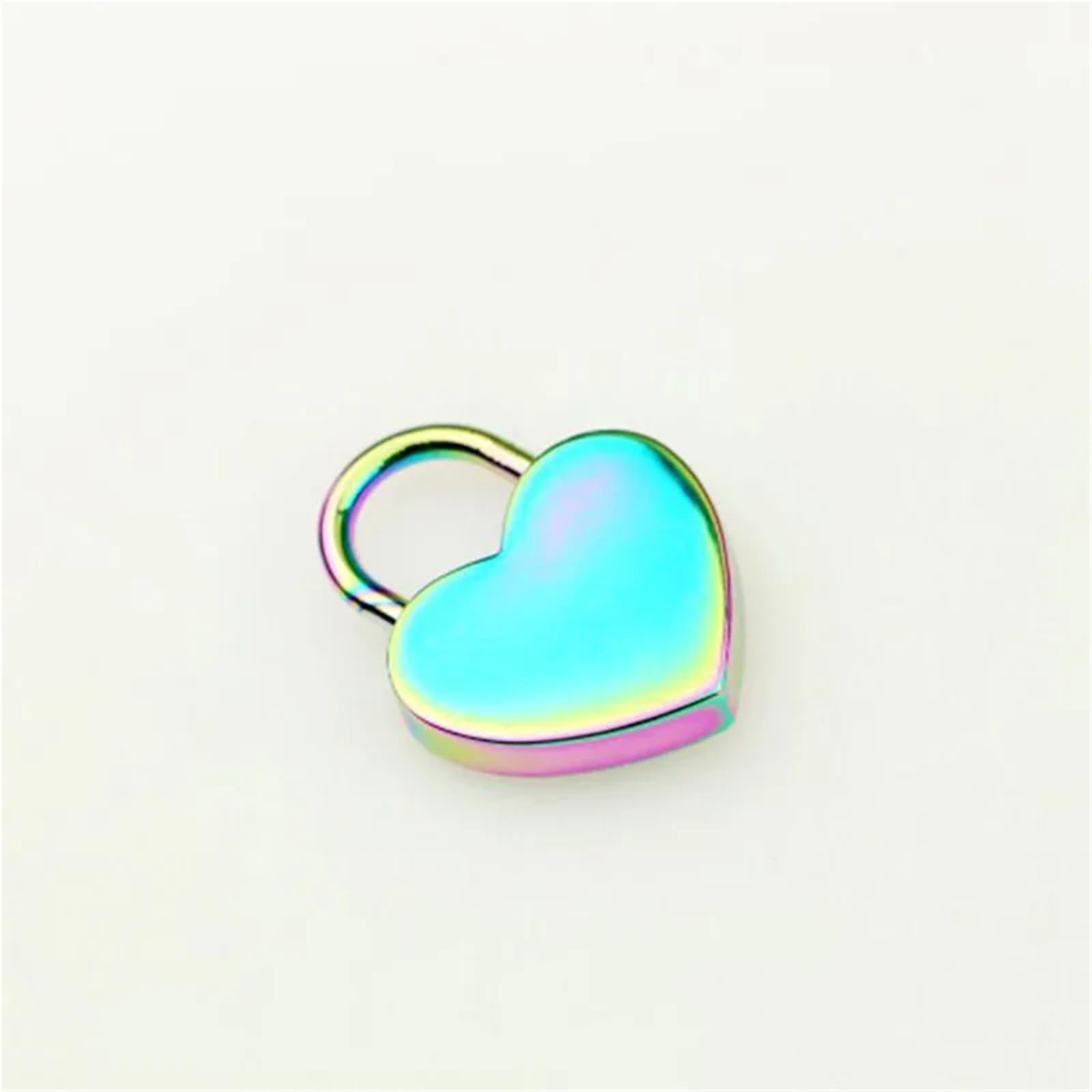 Serrure en métal en forme de cœur colorée et petit cadenas décoratif pour coffret et journal