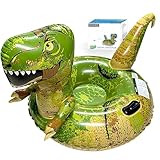 Dinosaur Snow Tube, FindUWill 64.9 inch Large Inflatable Snow Sled with Handles, Heavy Duty Snow Tubes Sledding for Kids and Adults (Reinforced Double-Layers Bottom)