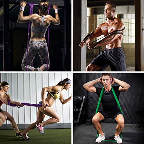 Resistance Bands Set, Heavy Duty Workout Bands, Pull Up Assistance Bands for Women Men Stretch Exercise with Carry Bag - Image 4
