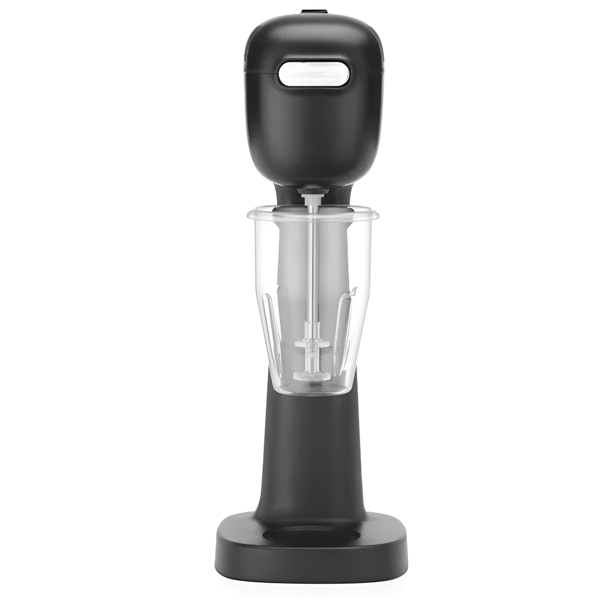 MBH Profesjonalny blender do smoothie i frappe, 400 W, mikser przemysłowy z kubkiem przemysłowym, w zestawie kubki ze stali nierdzewnej i poliwęglanu. (czarny)
